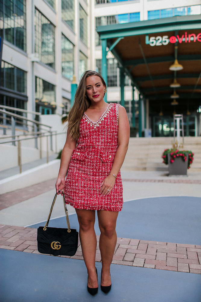 Wear to Work Tweed Dress Brittany Ann Courtney style