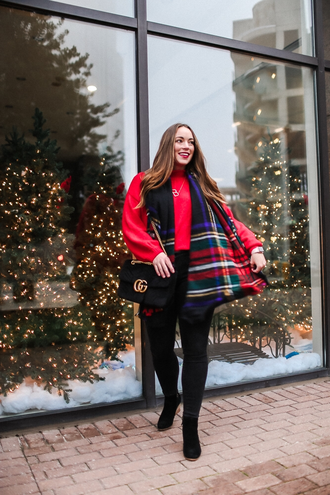 BrittanyACourtney_RedNordstormSweater_Christmas1