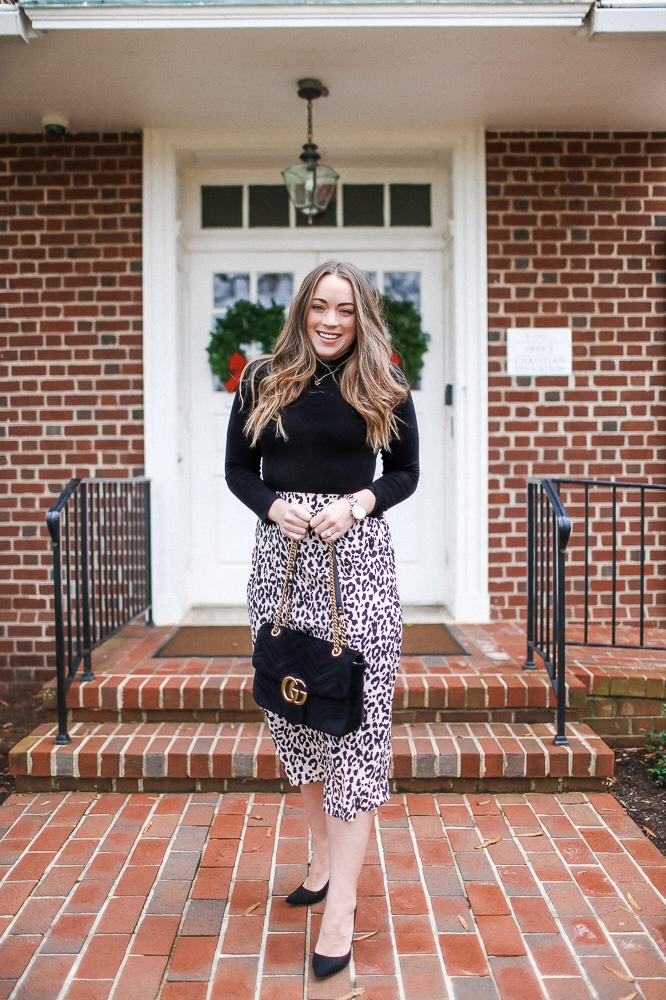 Holiday Leopard Skirt Look