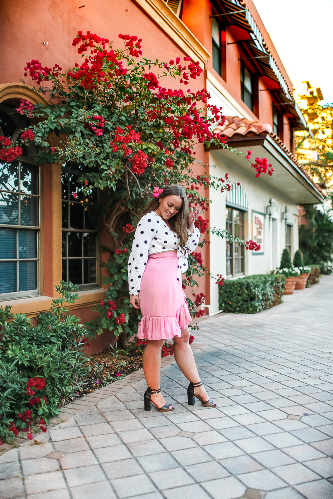 Sunset in Boca: Ruffle Wrap Skirt