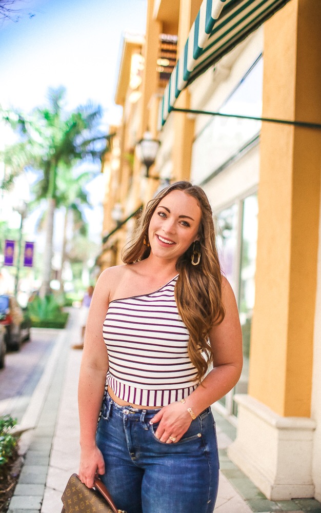 Stripe One Shoulder_NAKD_BRITTANYANNCOURTNEY_BocaRaton