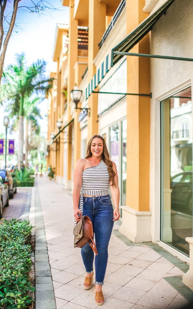 Stripe One Shoulder_NAKD_BRITTANYANNCOURTNEY_BocaRaton