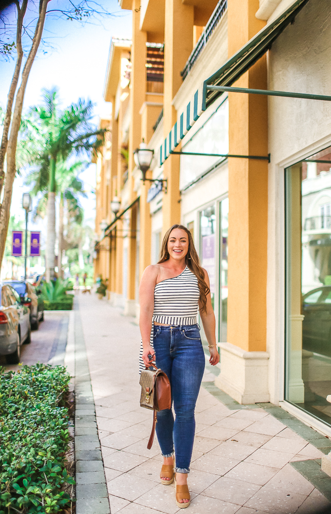 Stripe One Shoulder_NAKD_BRITTANYANNCOURTNEY_BocaRaton