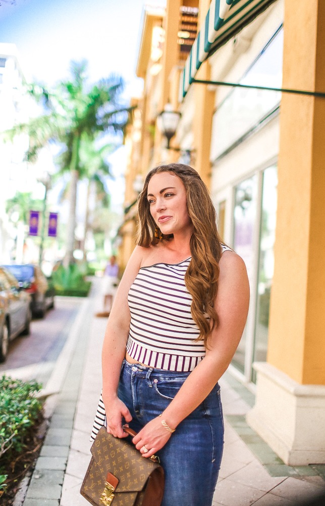 Stripe One Shoulder_NAKD_BRITTANYANNCOURTNEY_BocaRaton