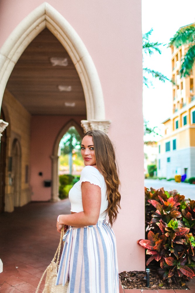 Stripe Wrap Skirt Asos Brittany Ann Courtney