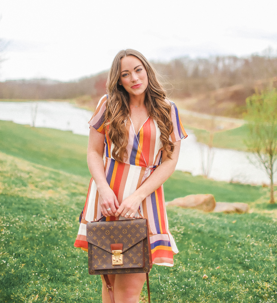 Nordstrom Stripe Wrap Dress