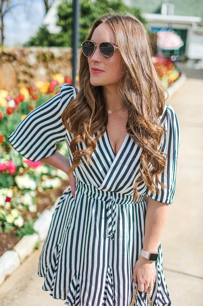 Stripe Amazon Mini Dress