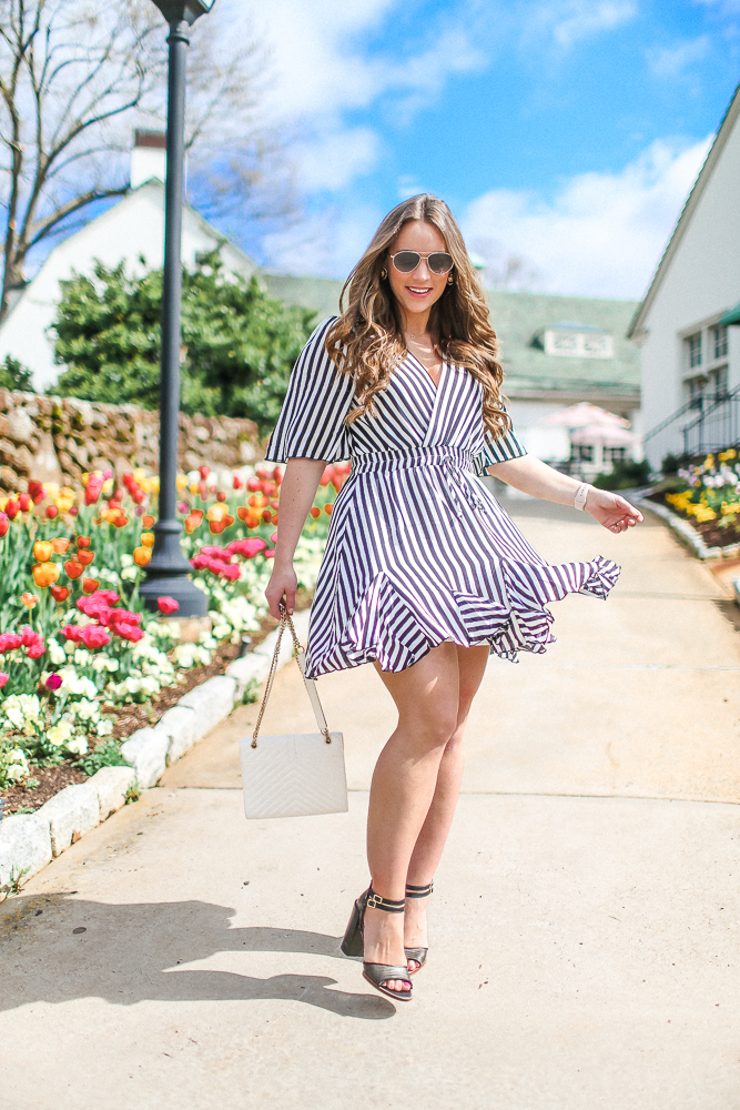 Stripe Amazon Mini Dress