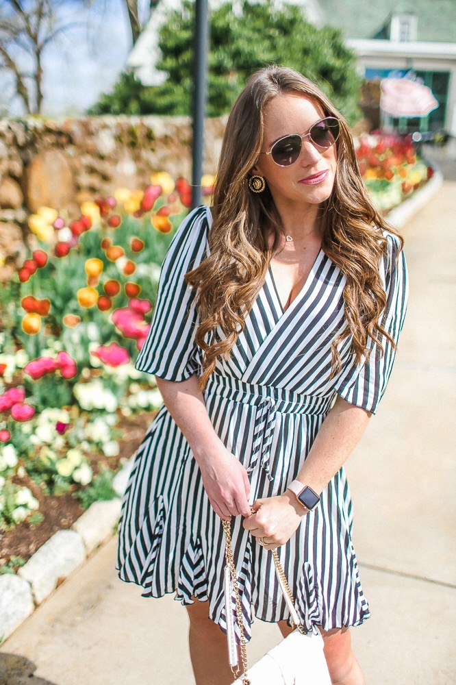 Stripe Amazon Mini Dress