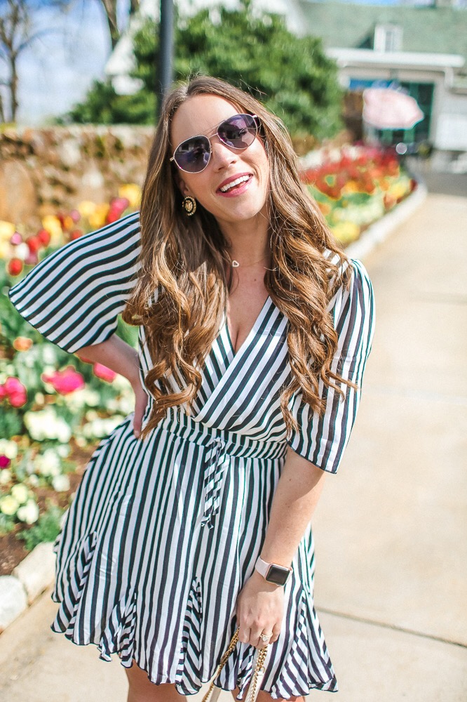 Stripe Dress Tulips