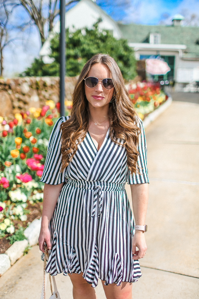 Stripe Amazon Mini Dress