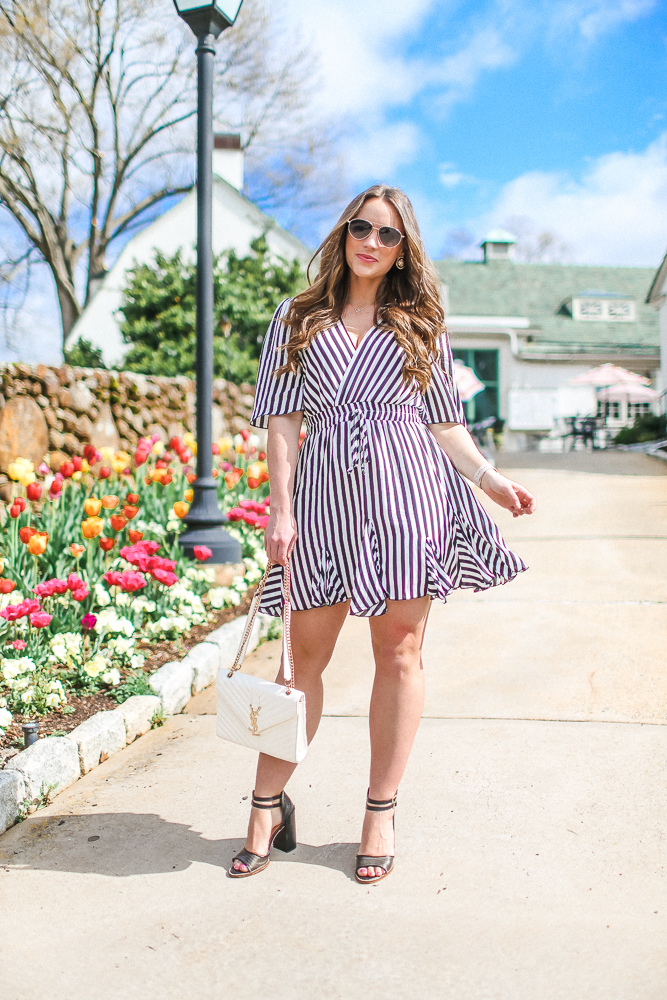 Stripe Amazon Mini Dress