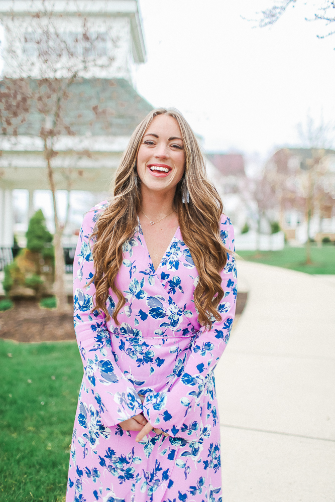 Floral Midi Easter Dress