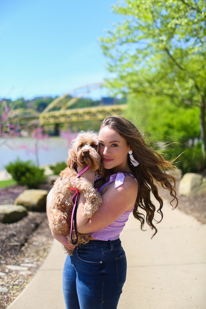 Spring Lavender Tie Top