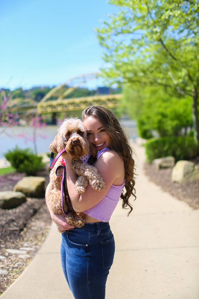 Spring Lavender Tie Top