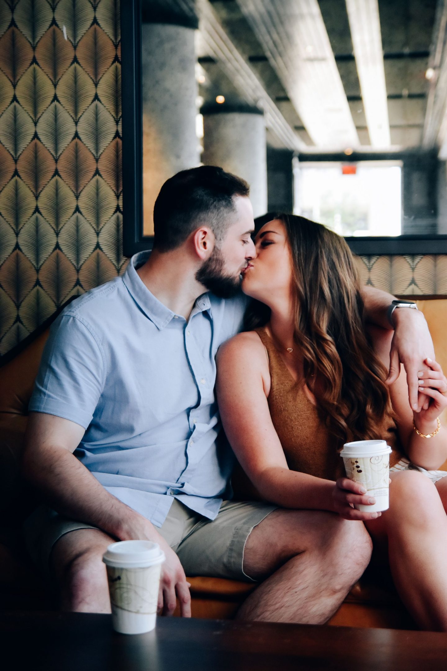 Couple in Coffee Shop