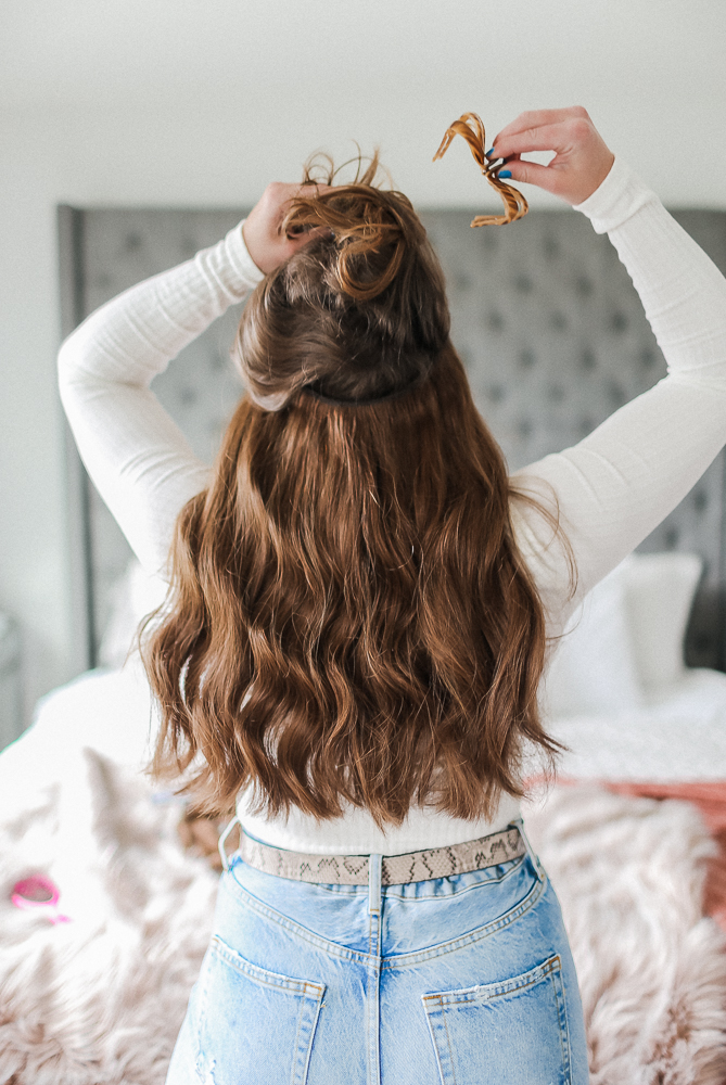 Brittany Ann Courtney Luxy Hair Extensions in Chestnut Brown 