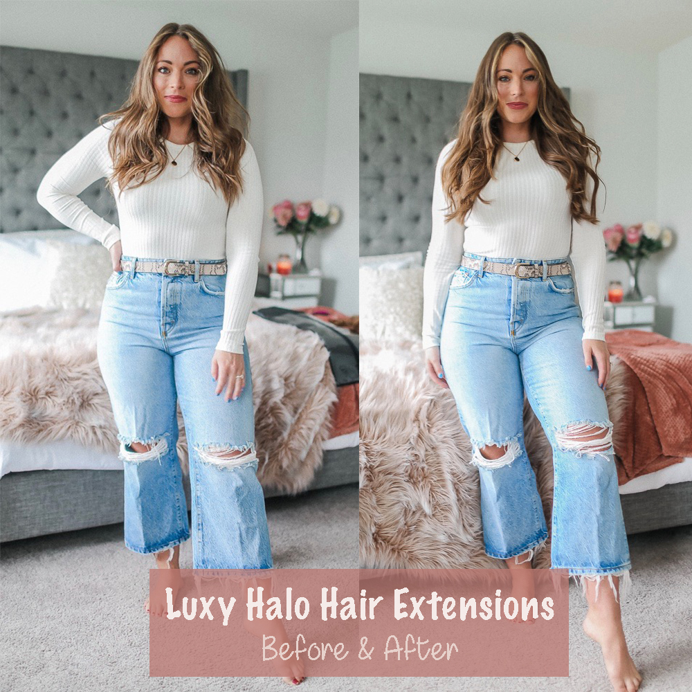 Brittany Ann Courtney Hair Extensions Before and After 