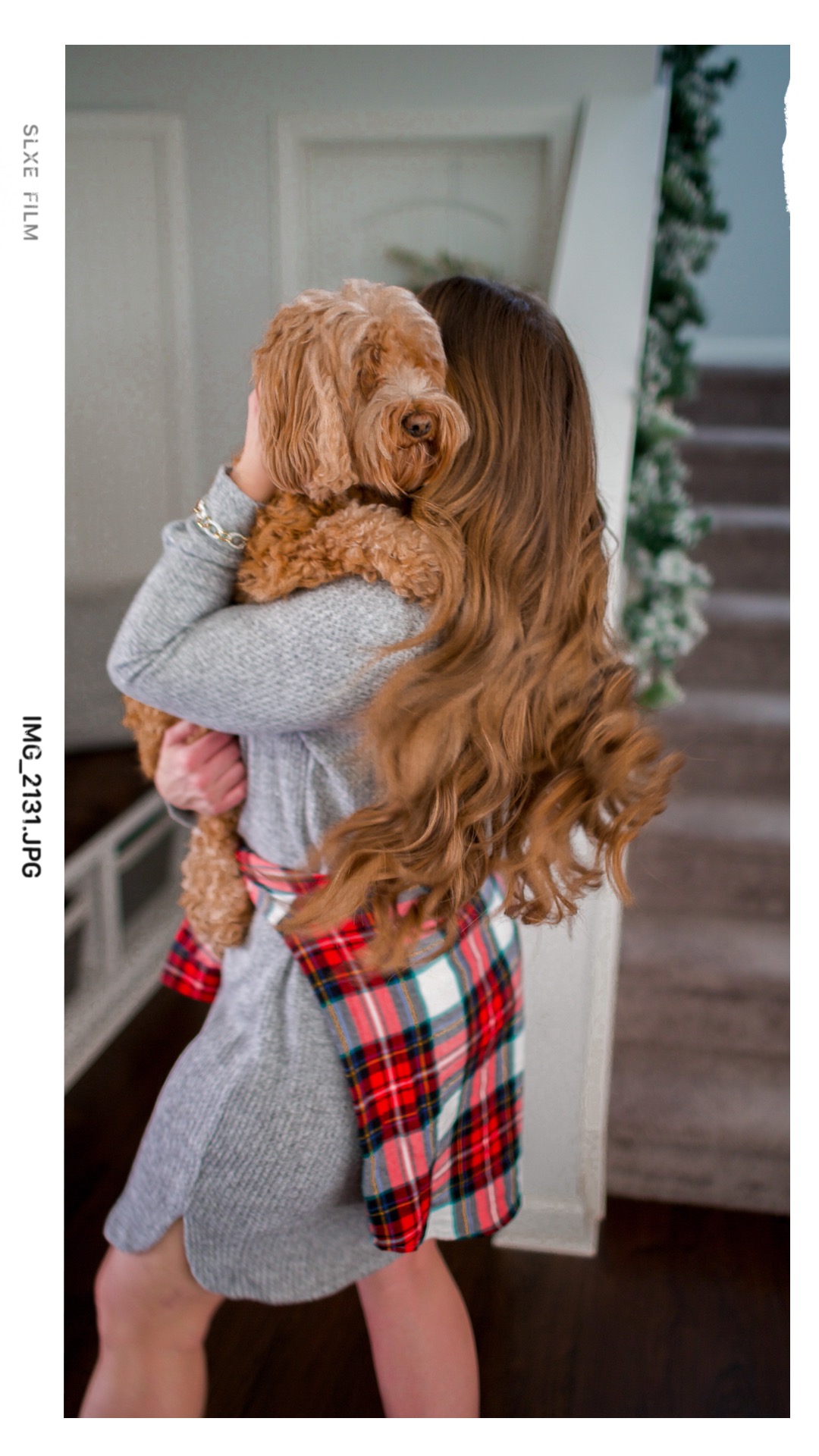 Christmas Flannel tied around waist outfit