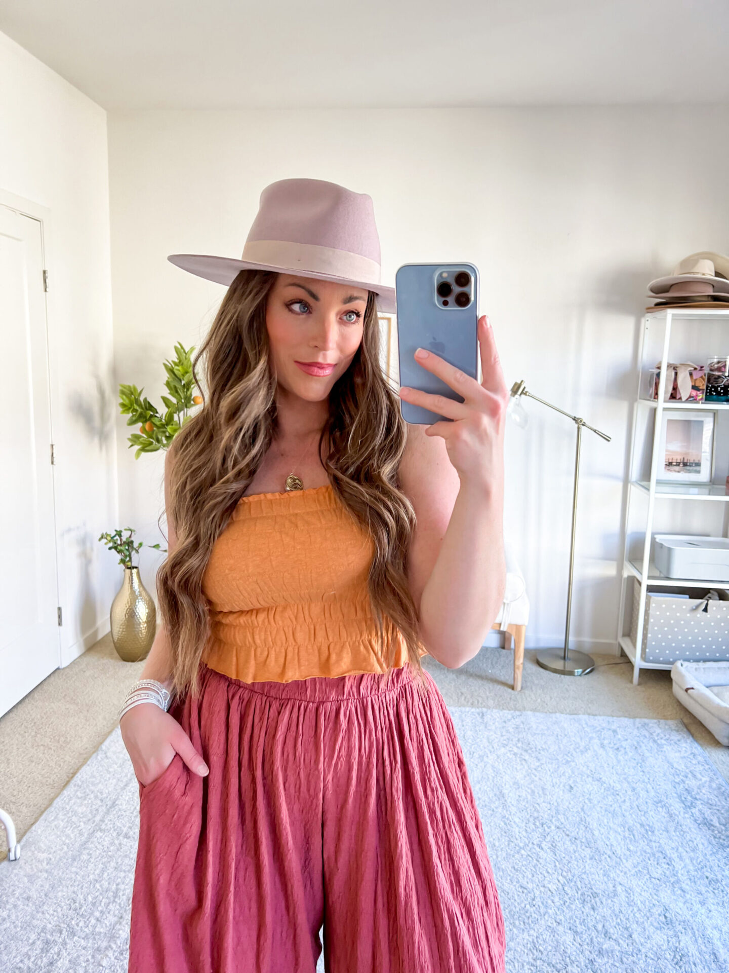 Brittany Ann Courtney wears Free People Solange Set